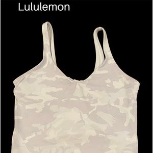 Lululemon Align Tank Top-Heritage 365 Camo Crispy White Platinum Size 8